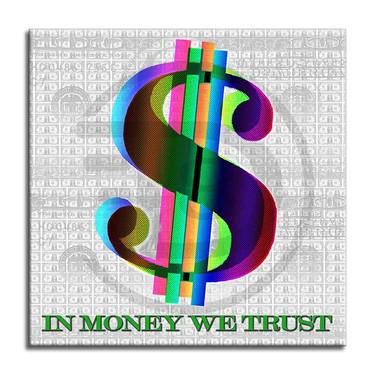 In money we trust-White - Canvas - Limited Edition of 80 thumb