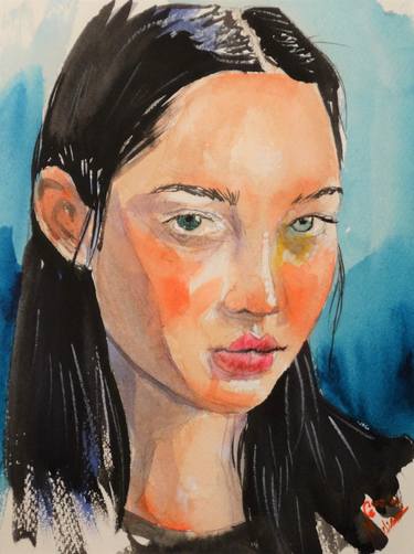 Print of Portraiture Portrait Paintings by Nicolas Stockar