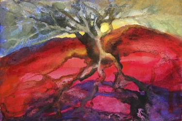 Print of Expressionism Tree Paintings by Judy Frisk