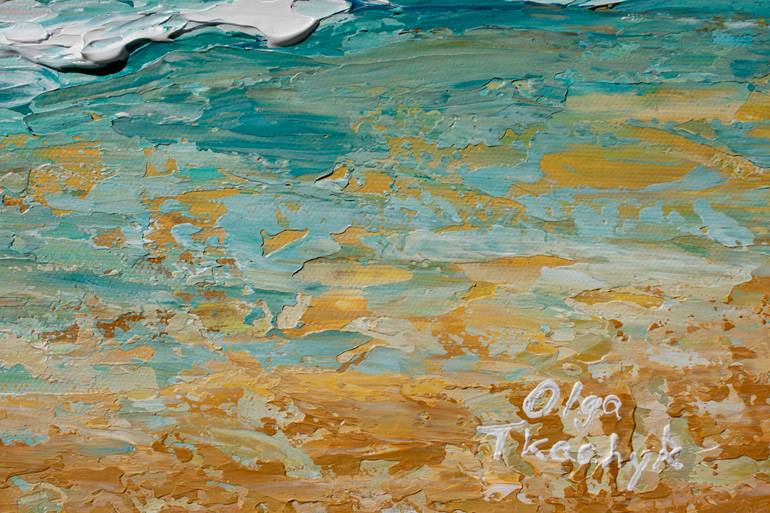 Original Impressionism Seascape Painting by Olga Tkachyk