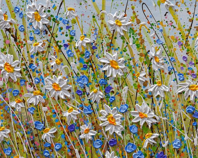 Original Impressionism Floral Painting by Olga Tkachyk
