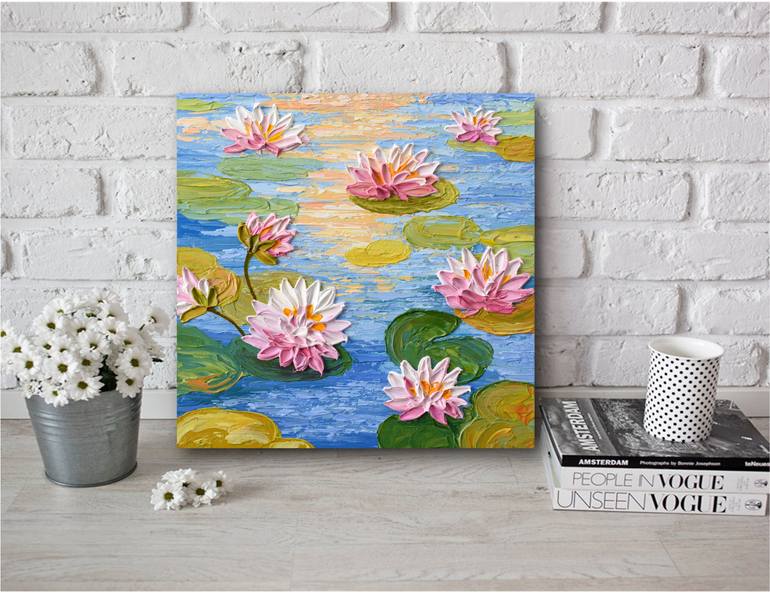 Original Impressionism Floral Painting by Olga Tkachyk