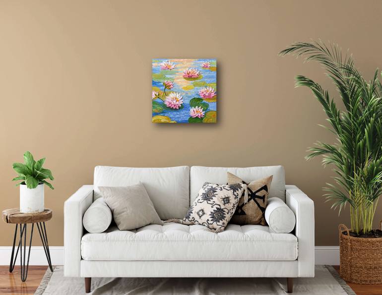 Original Impressionism Floral Painting by Olga Tkachyk