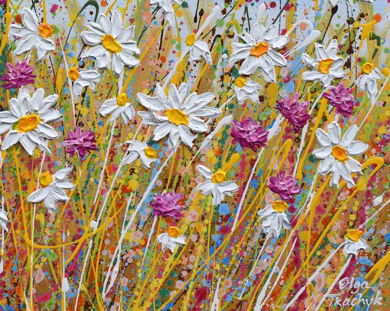 Original Floral Painting by Olga Tkachyk