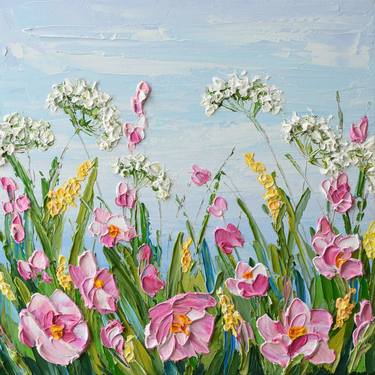 Original Fine Art Floral Paintings by Olga Tkachyk