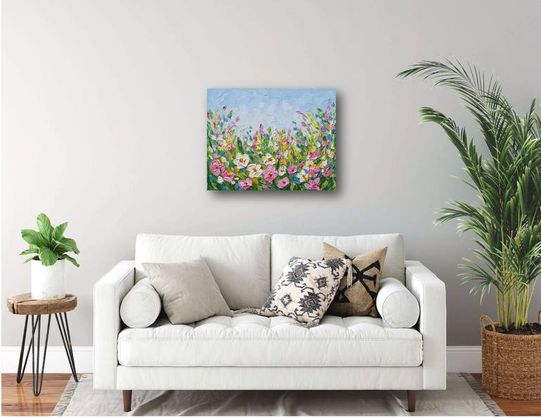 Original Contemporary Floral Painting by Olga Tkachyk