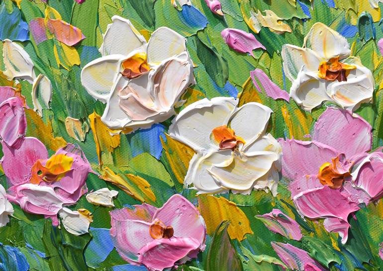 Original Contemporary Floral Painting by Olga Tkachyk
