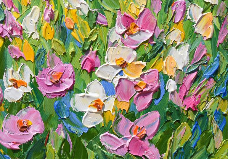 Original Floral Painting by Olga Tkachyk