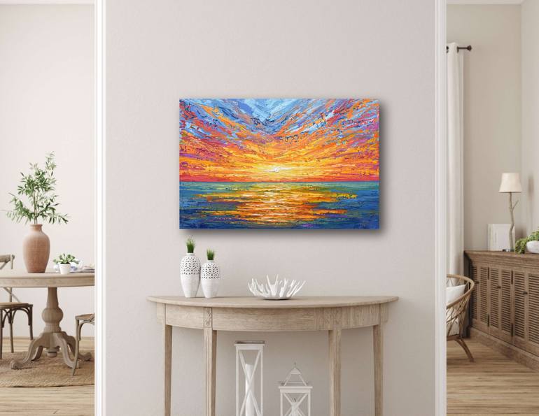 Original Contemporary Seascape Painting by Olga Tkachyk