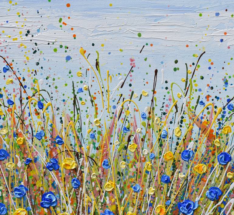 Original Impressionism Floral Painting by Olga Tkachyk