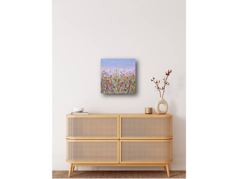 Original Abstract Floral Painting by Olga Tkachyk