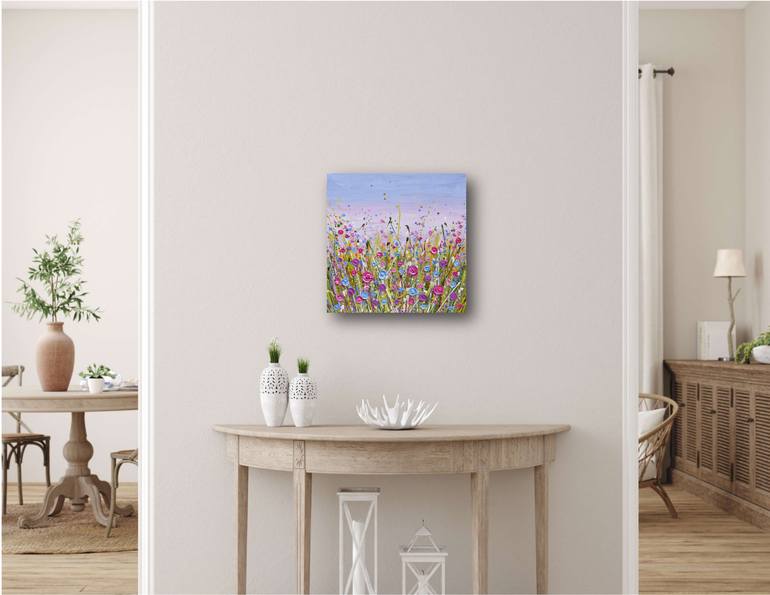 Original Abstract Floral Painting by Olga Tkachyk