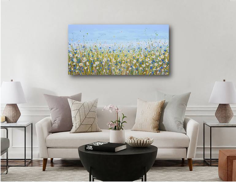 Original Abstract Floral Painting by Olga Tkachyk