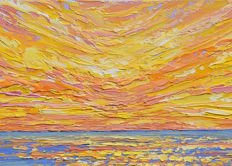 Original Impressionism Floral Painting by Olga Tkachyk