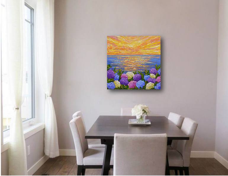 Original Impressionism Floral Painting by Olga Tkachyk