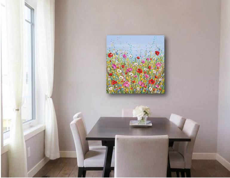 Original Impressionism Floral Painting by Olga Tkachyk