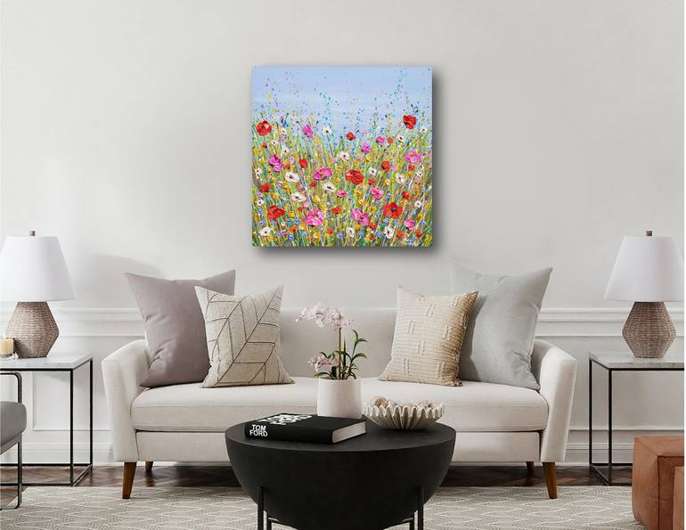 Original Impressionism Floral Painting by Olga Tkachyk