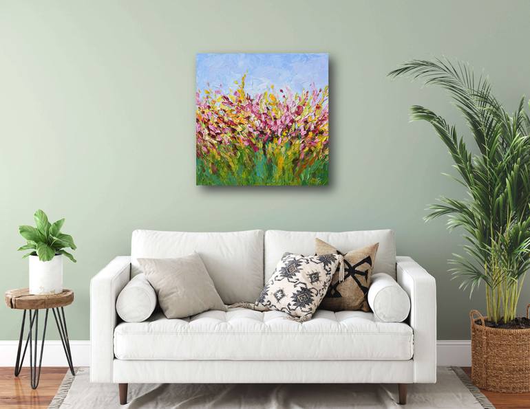 Original Impressionism Floral Painting by Olga Tkachyk