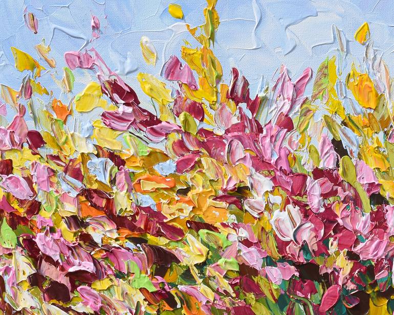 Original Impressionism Floral Painting by Olga Tkachyk