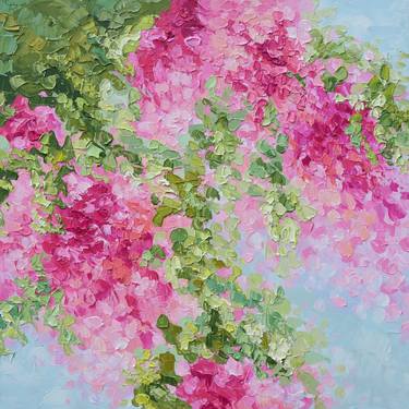 Original Abstract Floral Painting by Olga Tkachyk