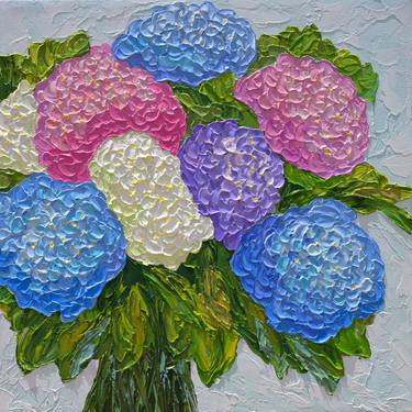 Original Abstract Floral Painting by Olga Tkachyk