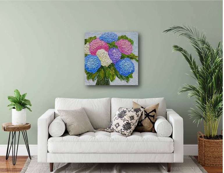 Original Abstract Floral Painting by Olga Tkachyk