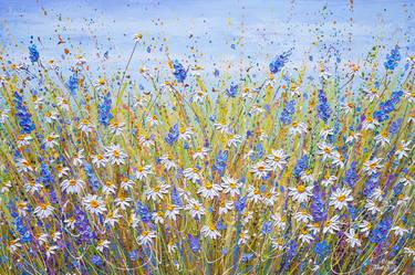 Original Impressionism Floral Painting by Olga Tkachyk