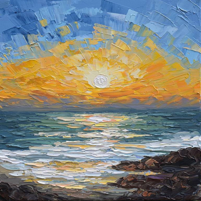 Coastal Calm Painting by Olga Tkachyk | Saatchi Art Dominican Republic