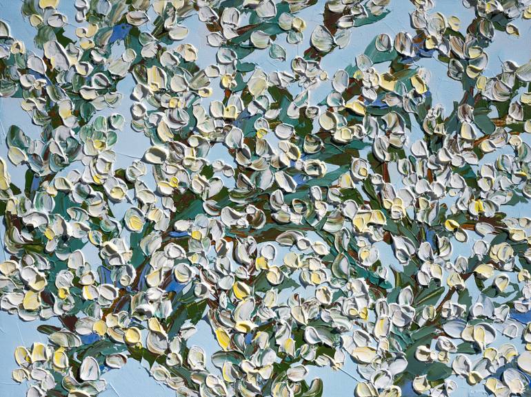 油彩画 オウギバト 油絵 油彩 油彩画 絵 絵画【サトウキビ畑の空