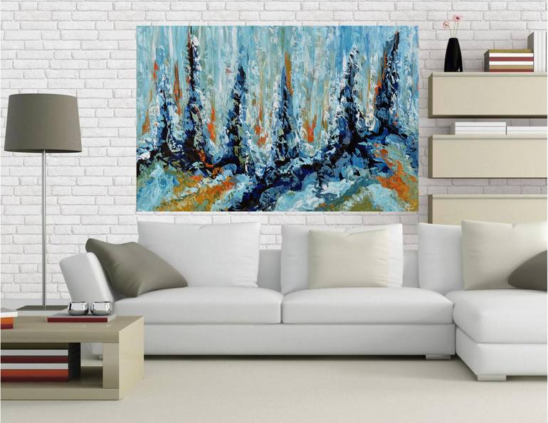 Original Fine Art Abstract Painting by Olga Tkachyk