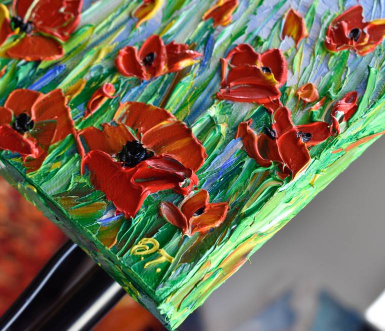 Original Impressionism Floral Painting by Olga Tkachyk