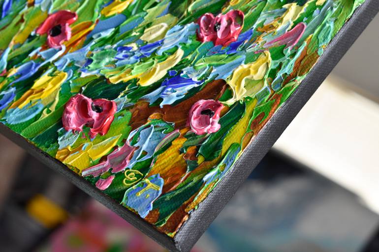 Original Impressionism Floral Painting by Olga Tkachyk