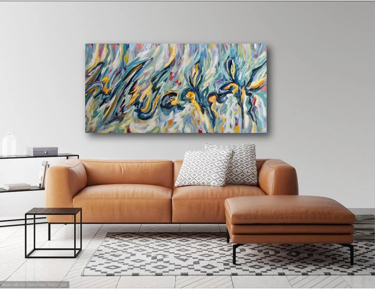 Original Fine Art Abstract Painting by Olga Tkachyk