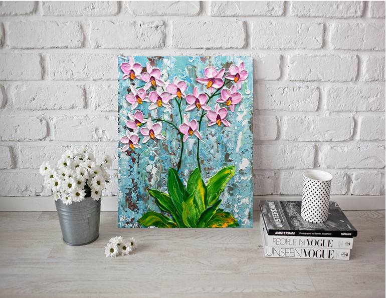 Original Impressionism Floral Painting by Olga Tkachyk