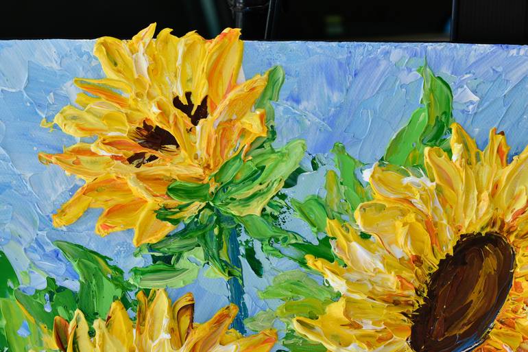 Original Impressionism Floral Painting by Olga Tkachyk