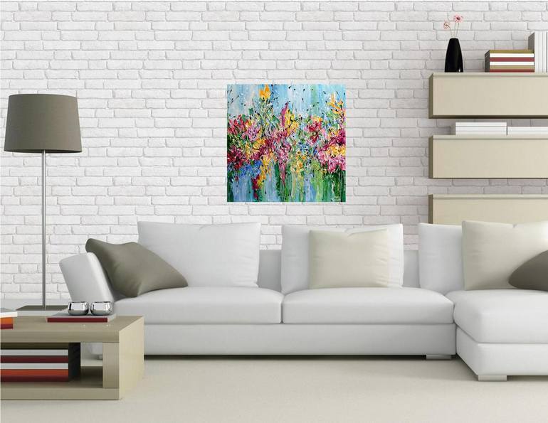 Original Impressionism Floral Painting by Olga Tkachyk