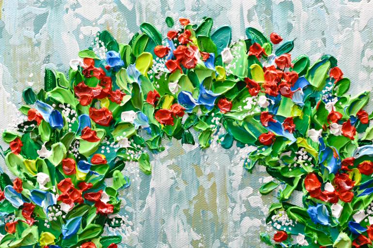 Original Impressionism Floral Painting by Olga Tkachyk