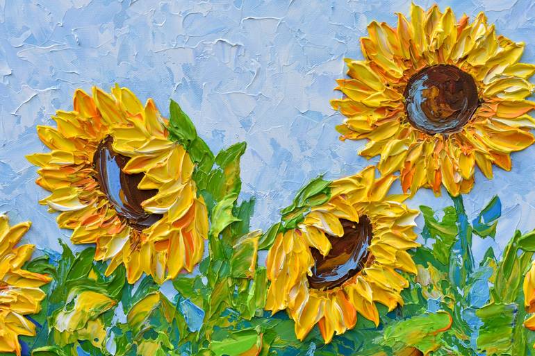 Original Impressionism Floral Painting by Olga Tkachyk
