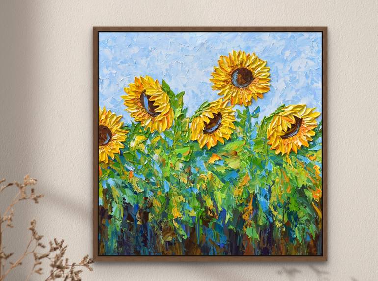 Original Impressionism Floral Painting by Olga Tkachyk