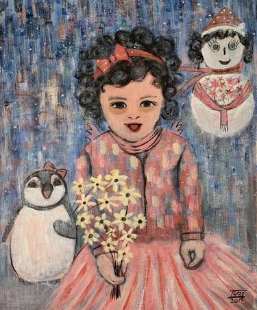 Print of Fine Art Children Paintings by Parvin Nabati