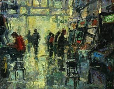 Print of Impressionism Interiors Paintings by Donald Yatomi