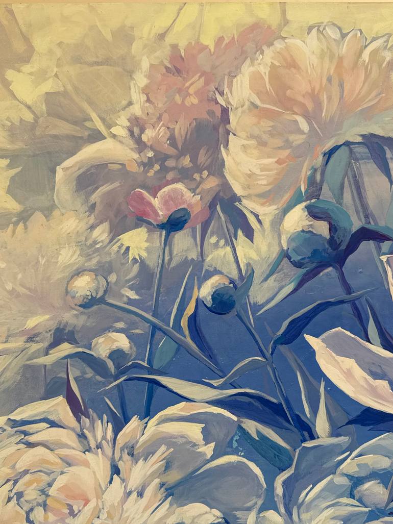 Original Impressionism Floral Painting by Natalia Yampolskaia