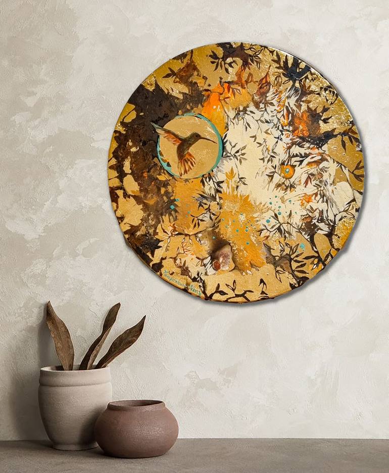 Original Impressionism Abstract Painting by Natalia Yampolskaia