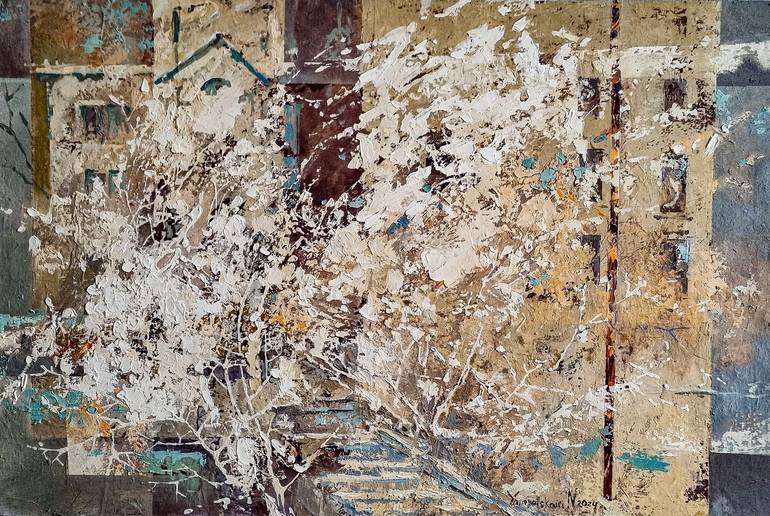 Print of Abstract Landscape Paintings by Natalia Yampolskaia