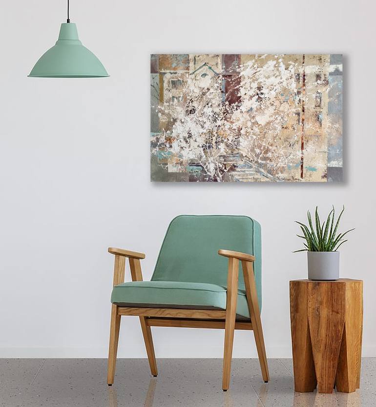 Original Abstract Landscape Painting by Natalia Yampolskaia