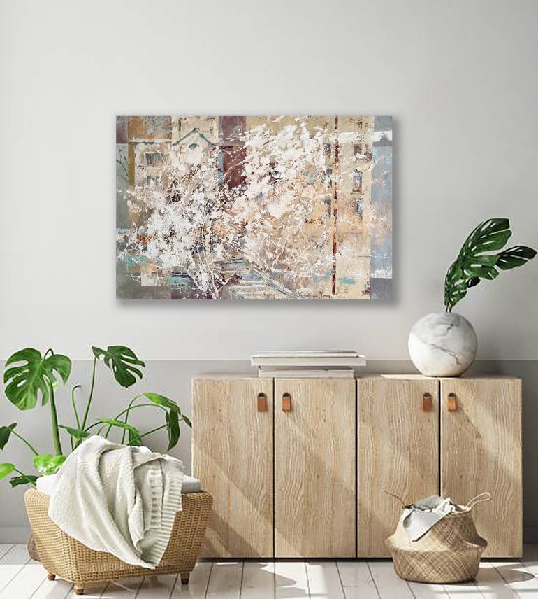 Original Abstract Landscape Painting by Natalia Yampolskaia