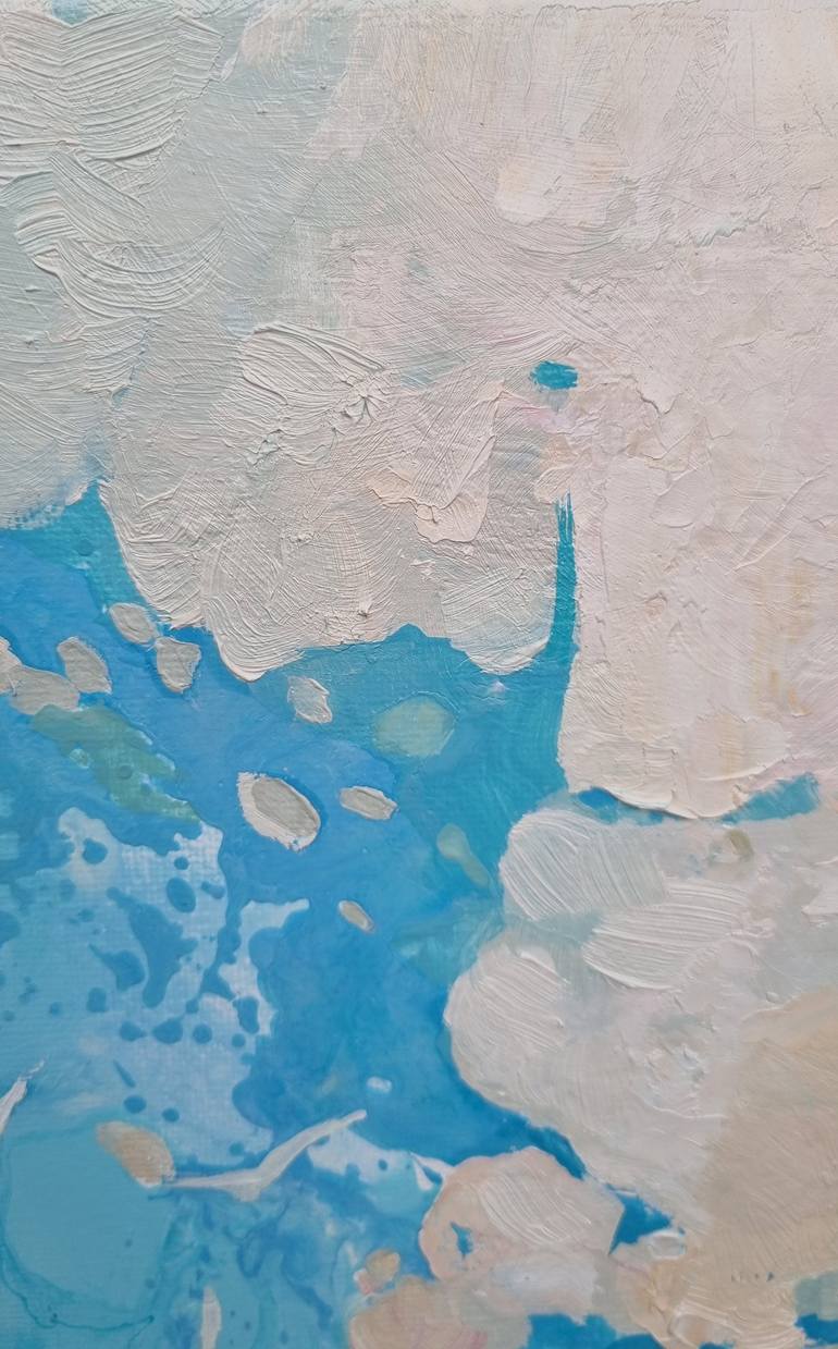 Original Abstract Seascape Painting by Natalia Yampolskaia
