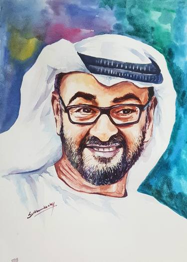 Sheikh Mohammed bin Zayed Al Nahyan Portrait thumb