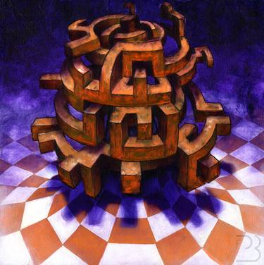 Original Conceptual Geometric Paintings by David Bennison