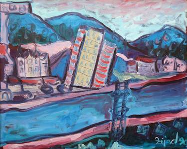Original Expressionism Architecture Paintings by Zijad Mehmedovic